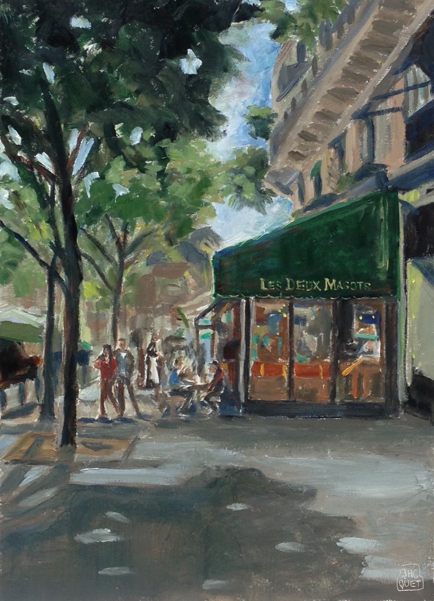 Les Deux Magots, Paris by Jean-Pierre Jacquet 