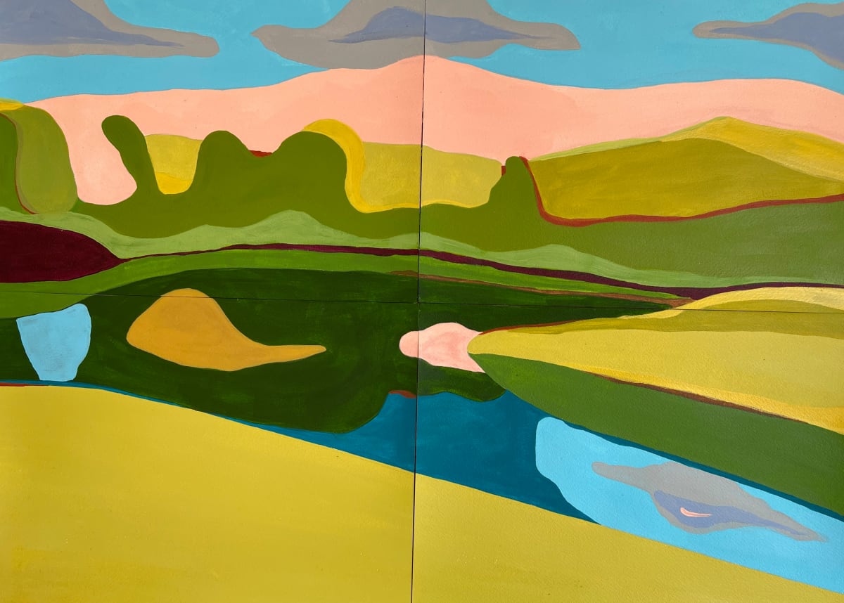 Lake at Orqueveaux by Patti Samper 