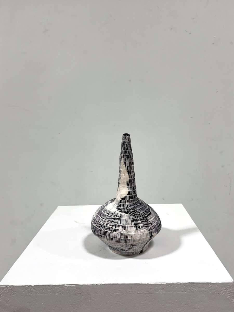 Incised Water Dropper by Cat Rigdon, Image 1.