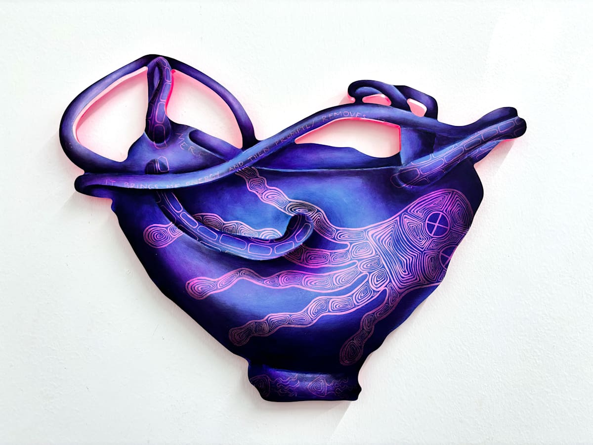 Attika Sea Life in Blue (Part of Artifacts from The Down Deep) by Cat Rigdon 