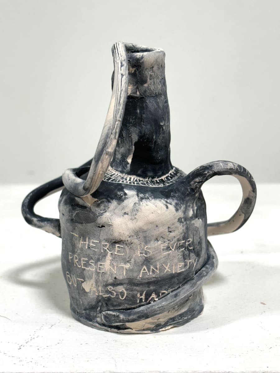 But Also Happiness Handled Bud Vase by Cat Rigdon, Image 1.