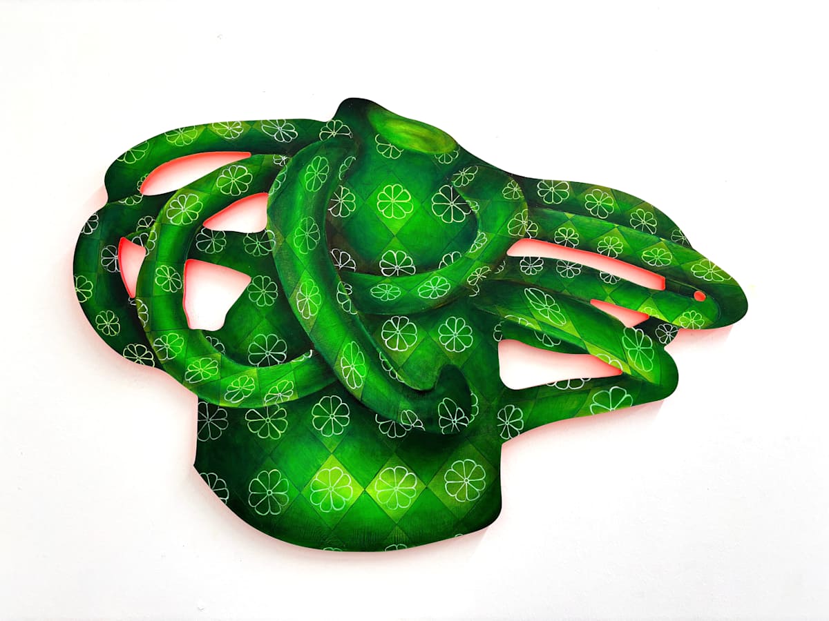 Harlequin Multi-Handled Vessel by Cat Rigdon, Image 1.