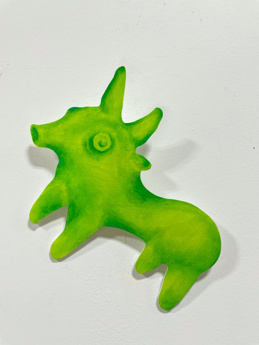 Exhausted Goober Bull (Green) By Cat Rigdon | Artwork Archive