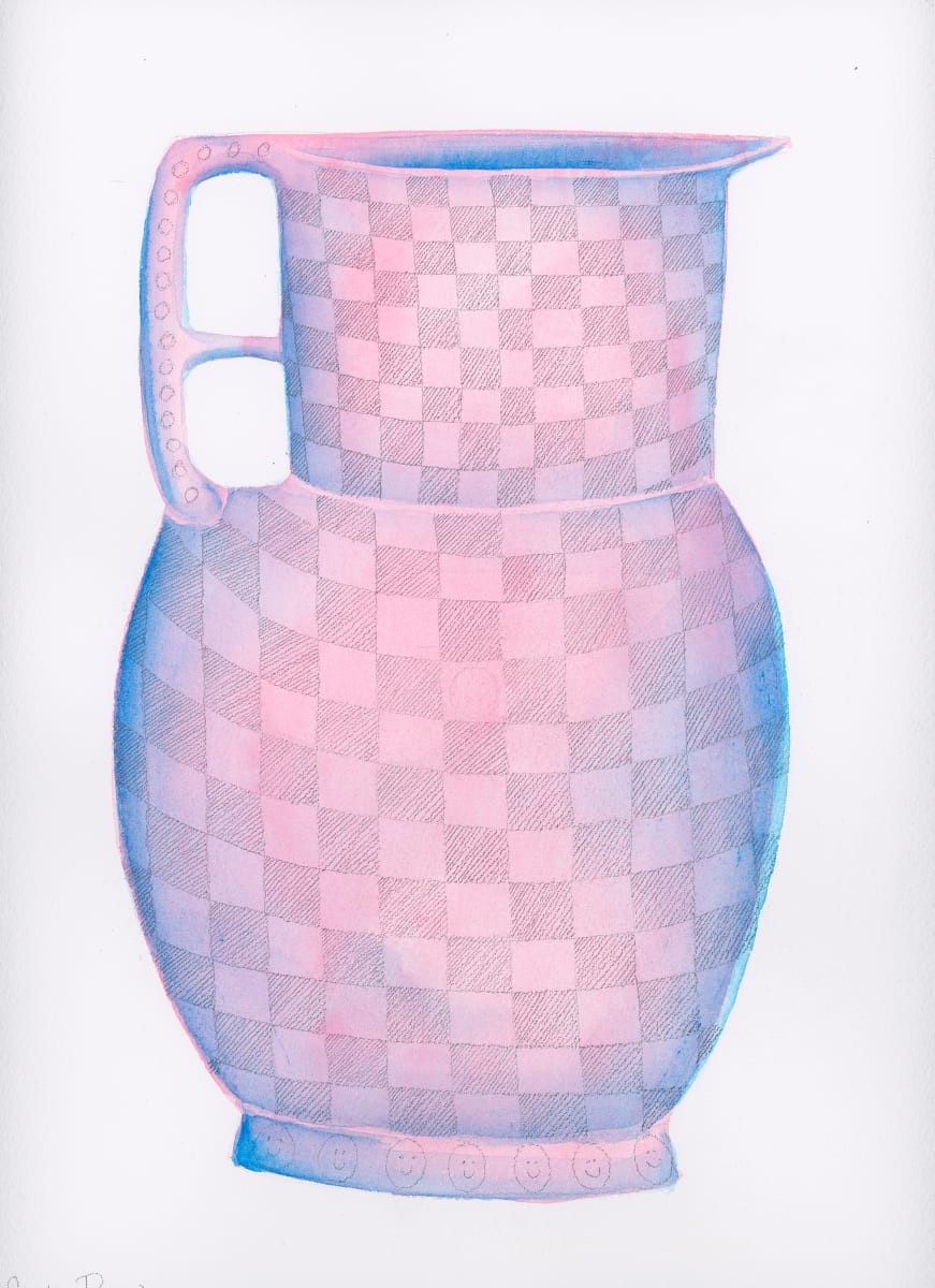 Checkered Pitcher by Cat Rigdon, Image 1.