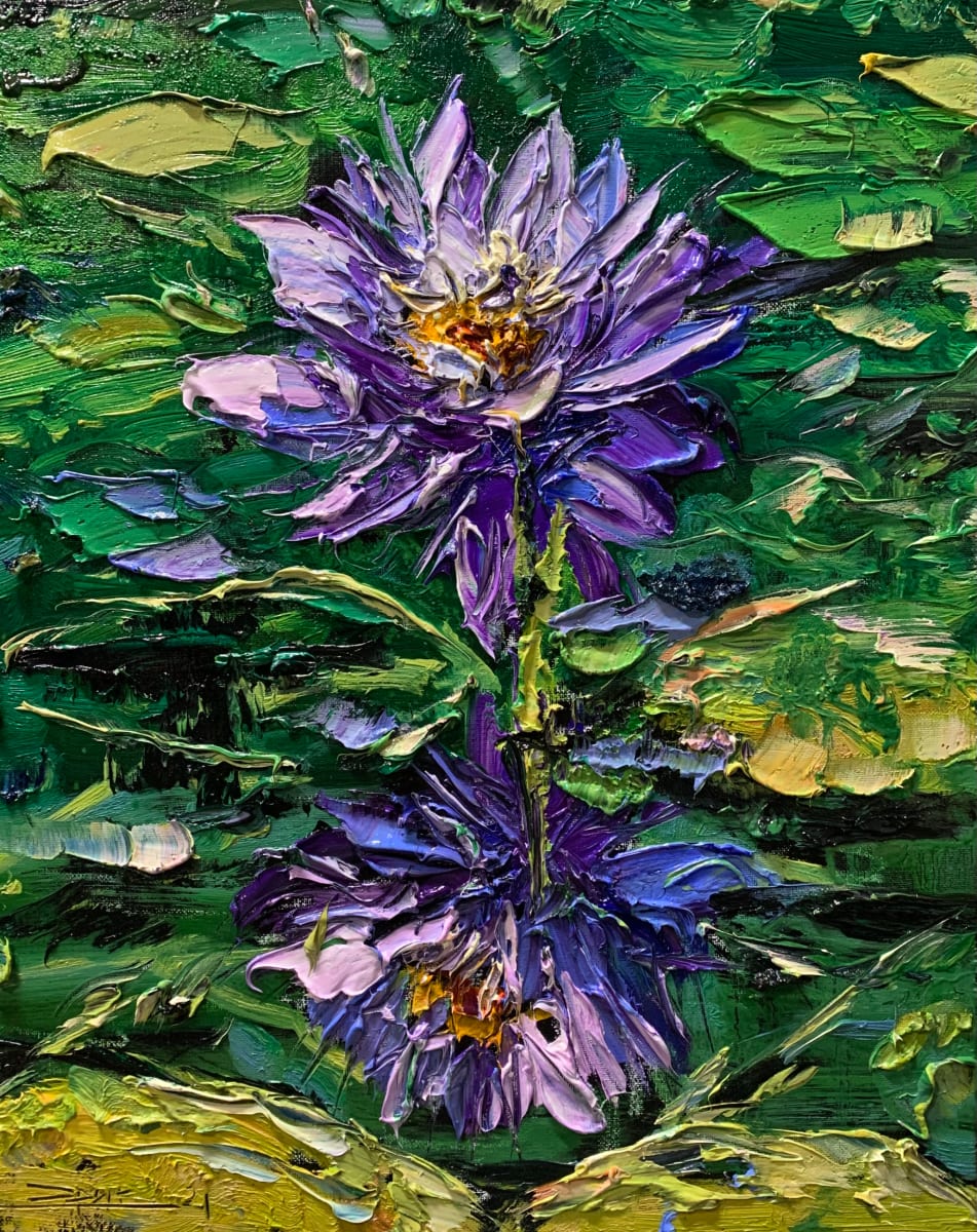 Violet flower 02 by Eric Alfaro 
