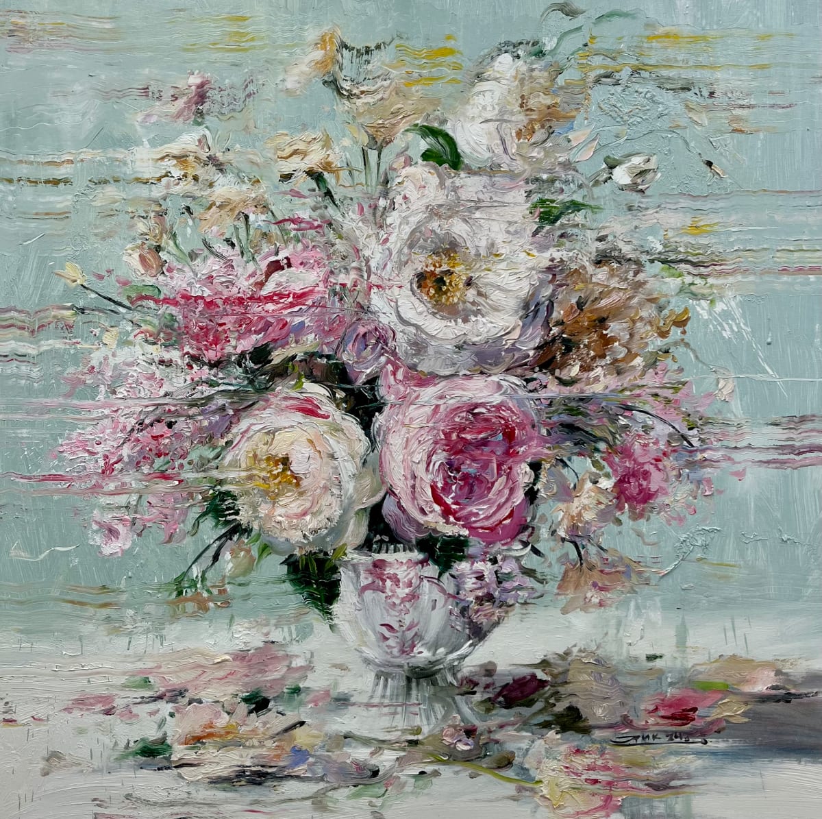 Vase with blooms by Eric Alfaro 