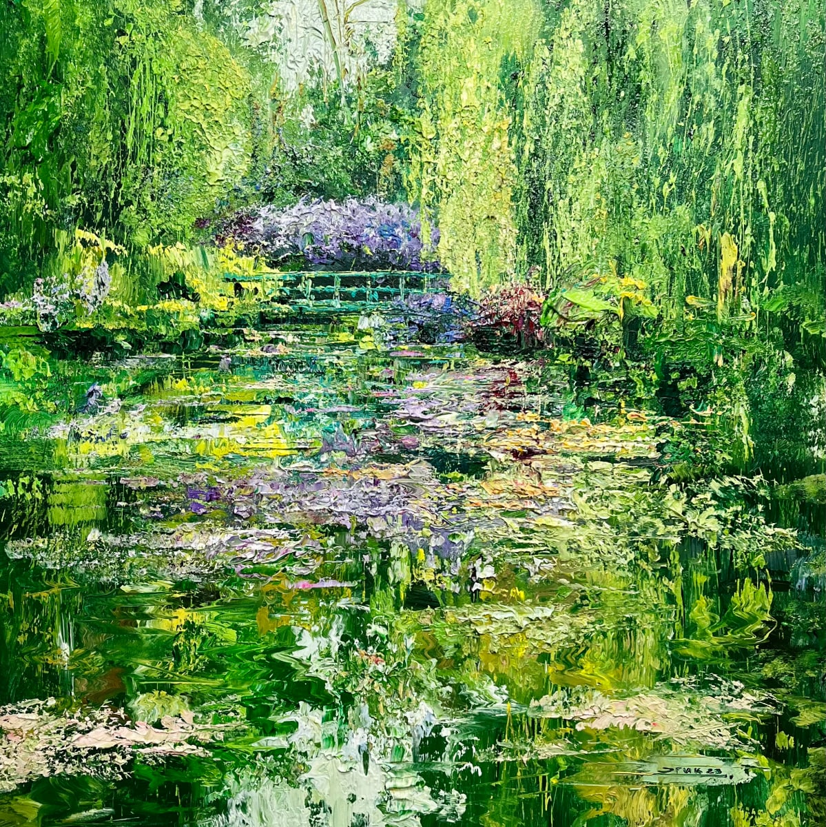 Emerald green pond by Eric Alfaro 