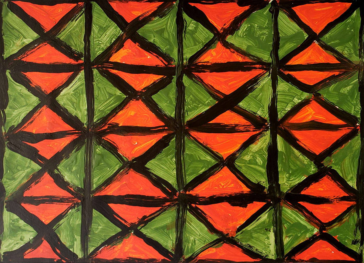 James Scott, Green and Orange Triangles, Image 1.