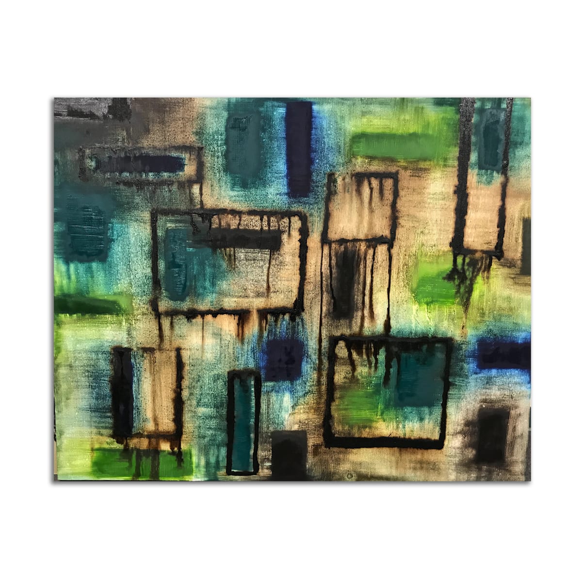 Multiform in blue and green by J. Kent Martin, Image 2.