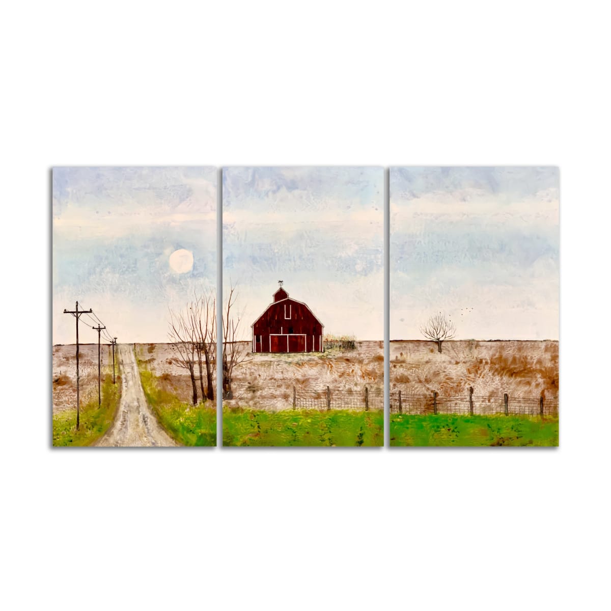 Anderson's Farm (Triptych) by T.D. Scott 