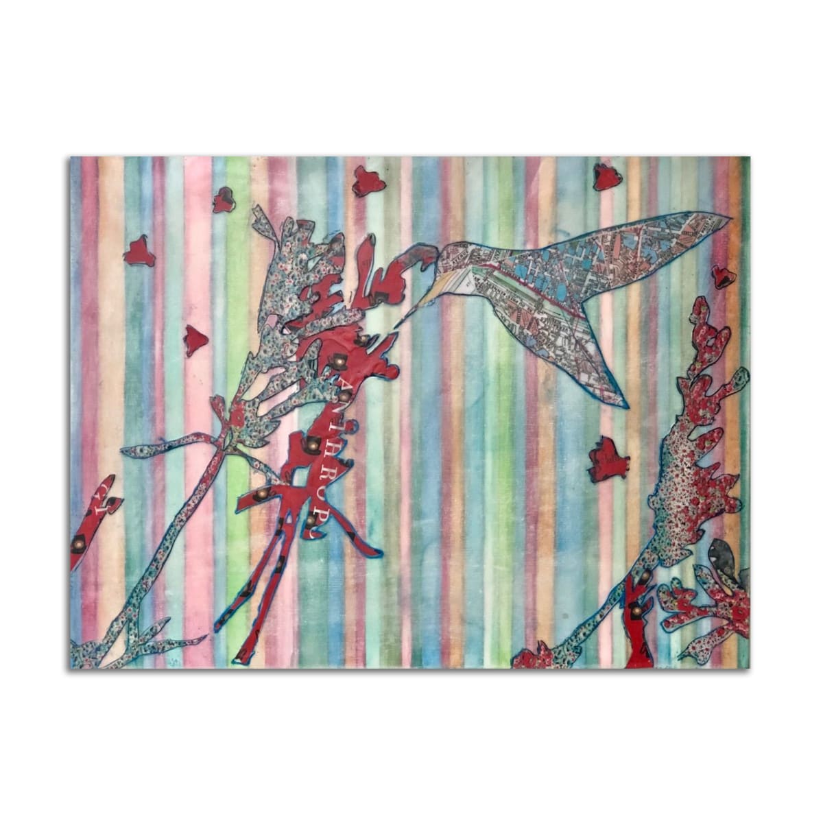 Anthropologie Hummingbird by Kat Allie 