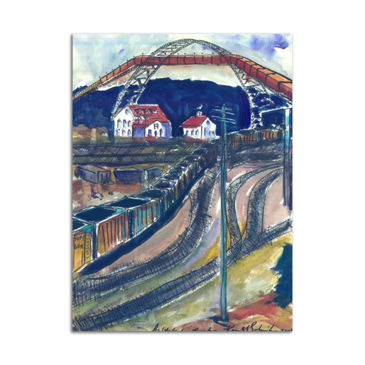 Ashtabula Coal Yards by Karen Schneider 