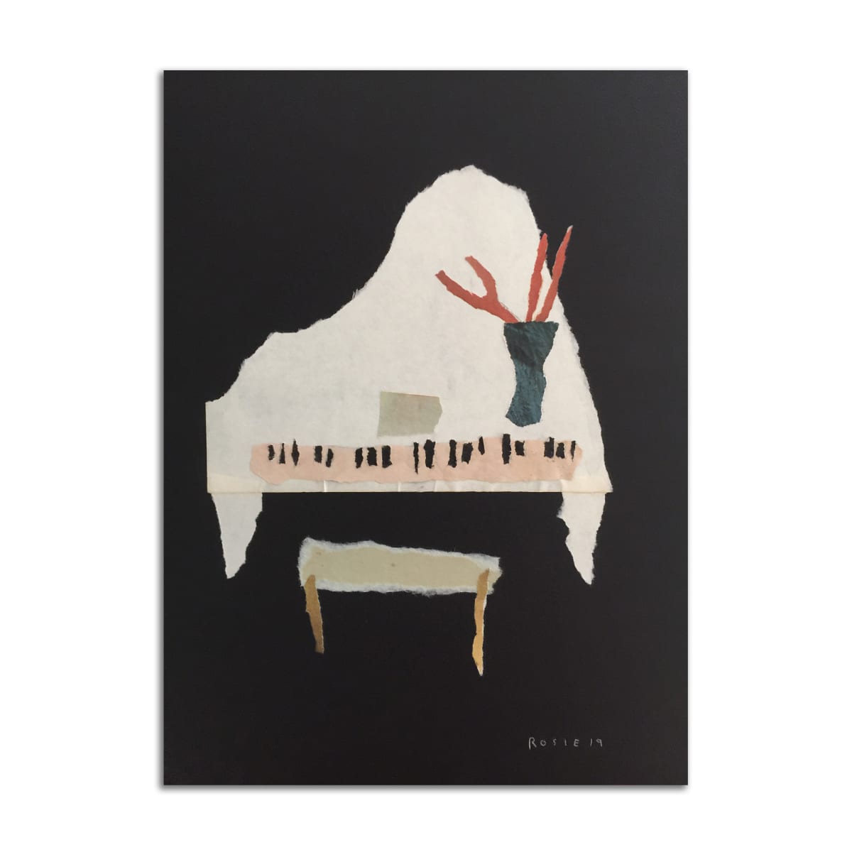 Baby Grand Piano by Rosie Winstead 