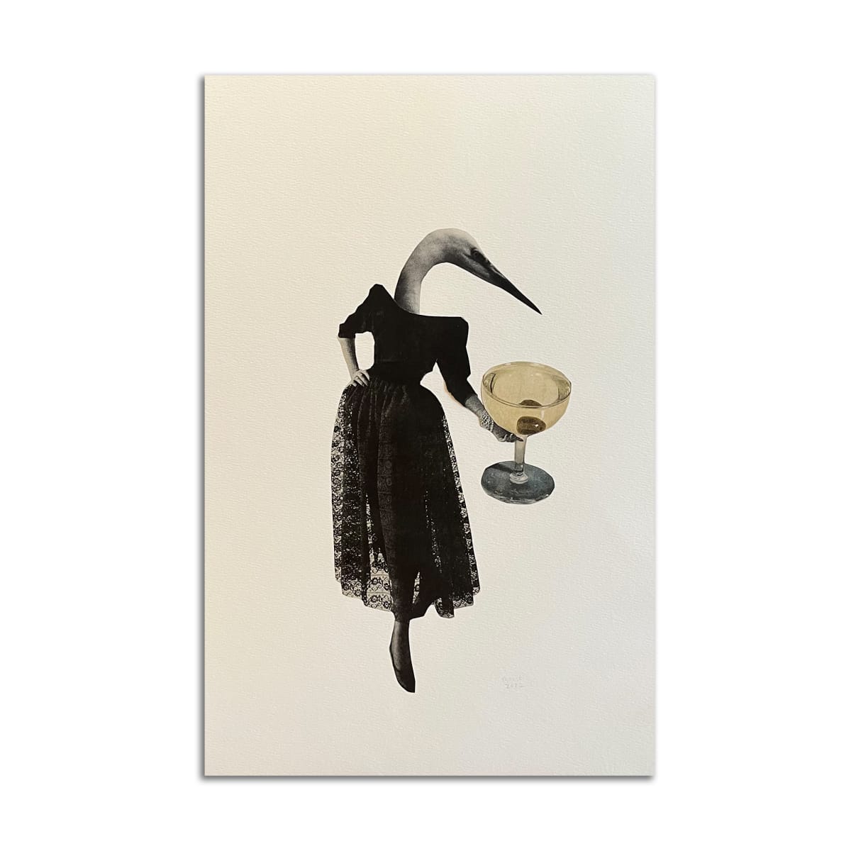 Bird with Martini by Rosie Winstead 