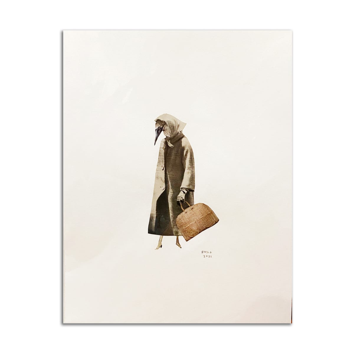 Bird with Scarf and Coat by Rosie Winstead 