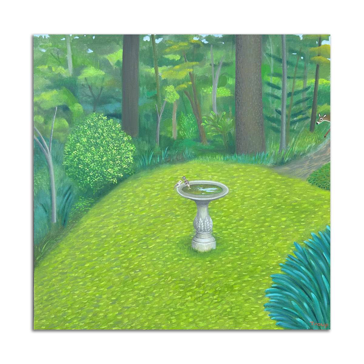 Birdbath by Jane Troup 