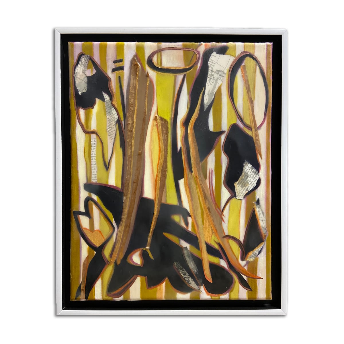Brushfire: After Lee Krasner's Shooting Gold (1955) by Christie Snelson 