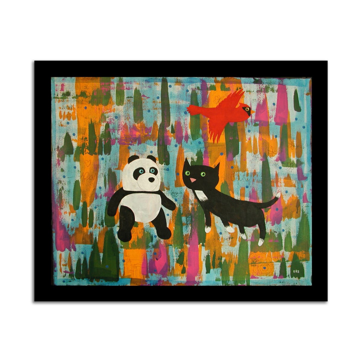Panda, Cat, and Cardinal by Doug Erb, Image 3.