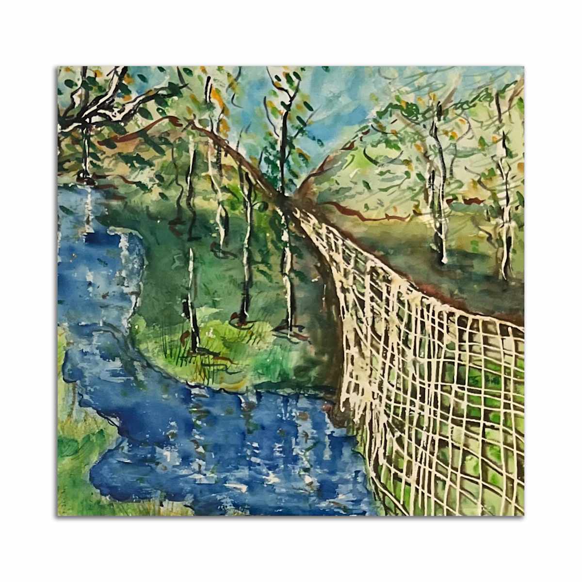 Fence, Pearson Creek by Karen Schneider 
