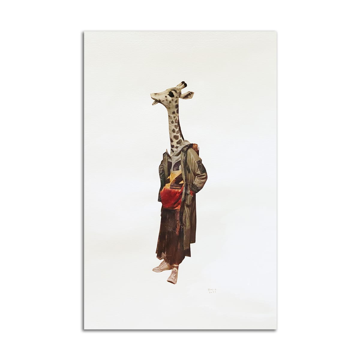 Giraffe in Converse by Rosie Winstead 