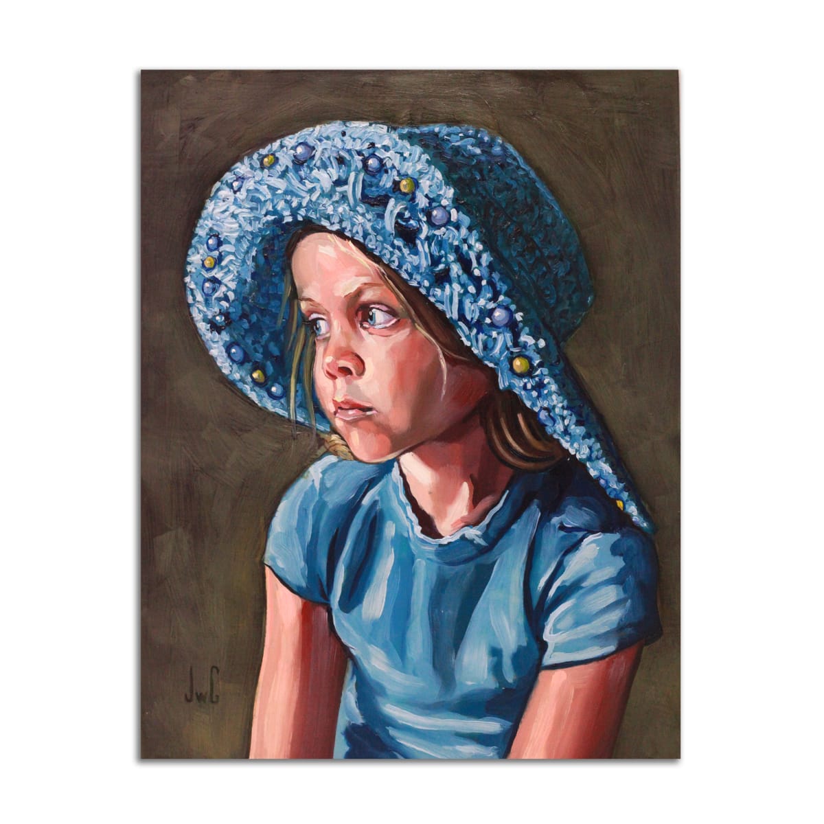 Girl in Blue Hat by Jared Gillett 