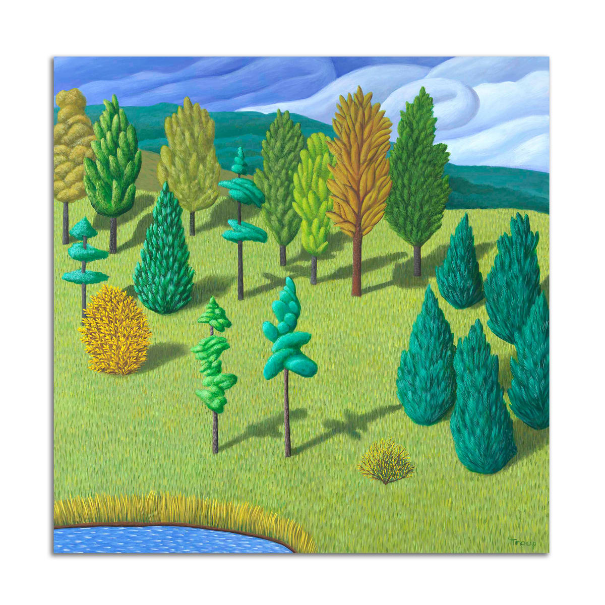 Hill with Trees by Jane Troup, Image 1.