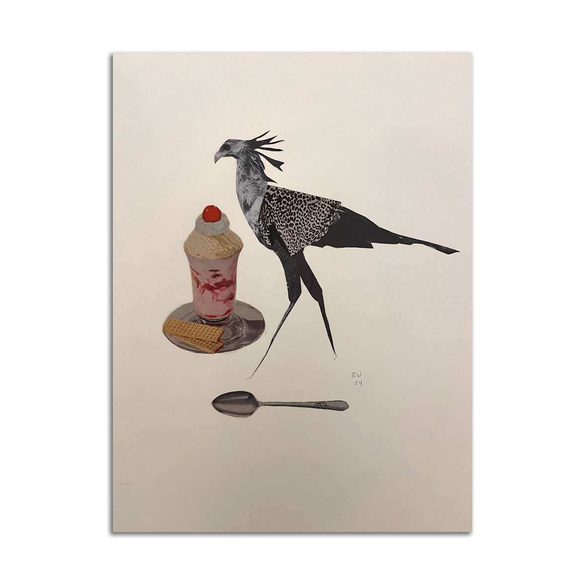 Ice Cream Sundae Bird by Rosie Winstead 