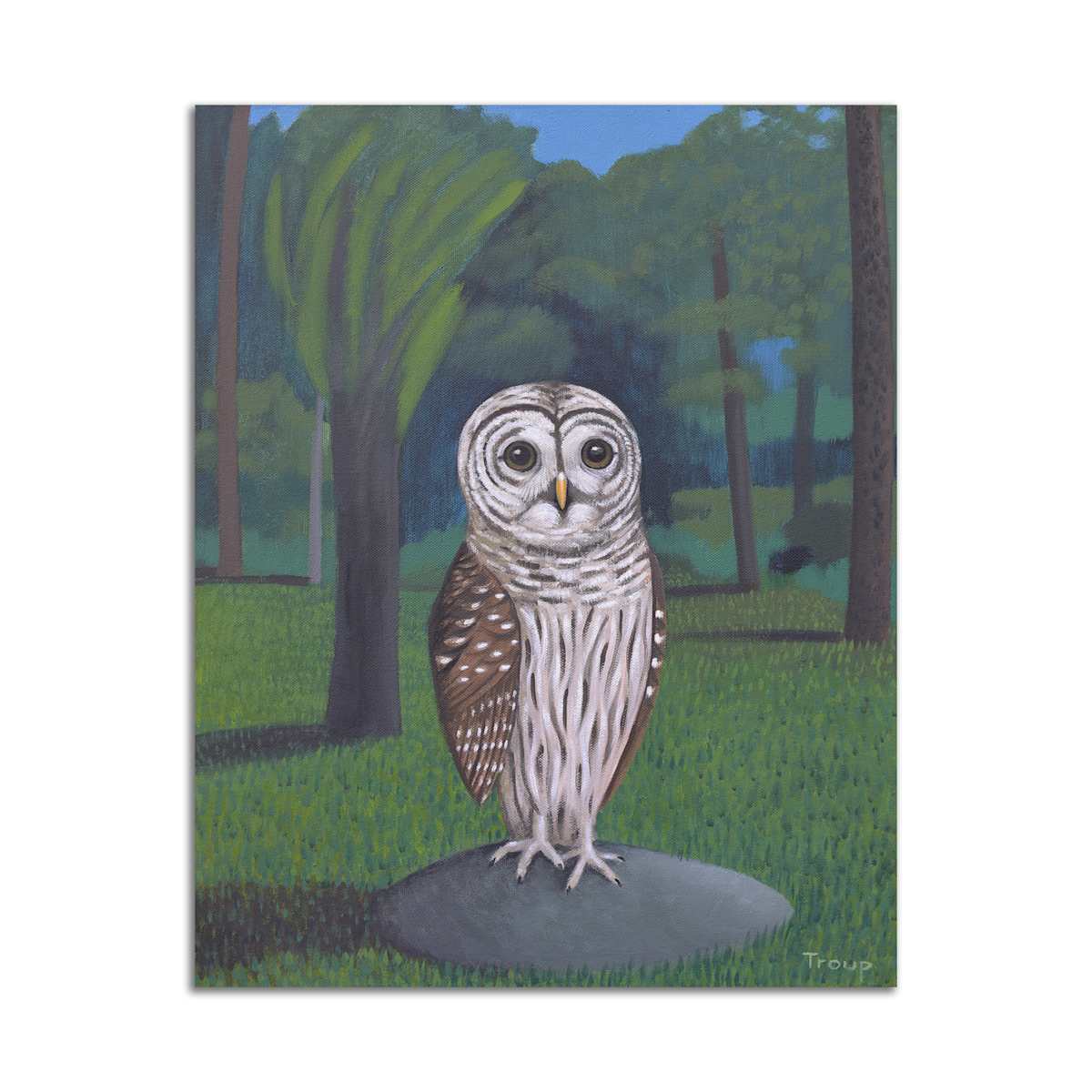 Standing Owl by Jane Troup 