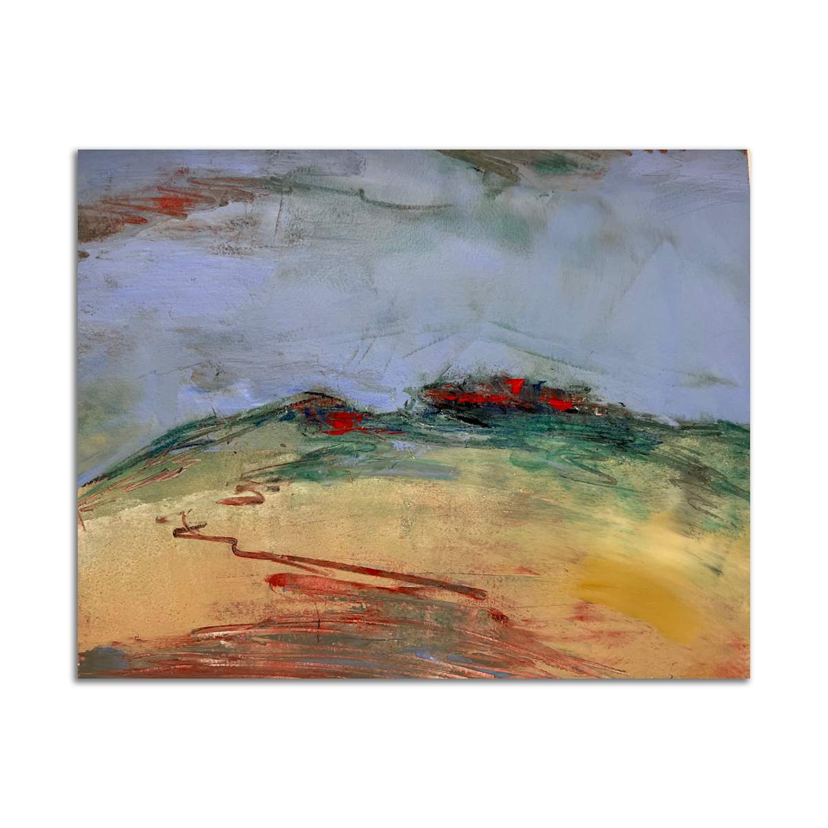 Ochre Hillside by Rebecca Lewis Smith 