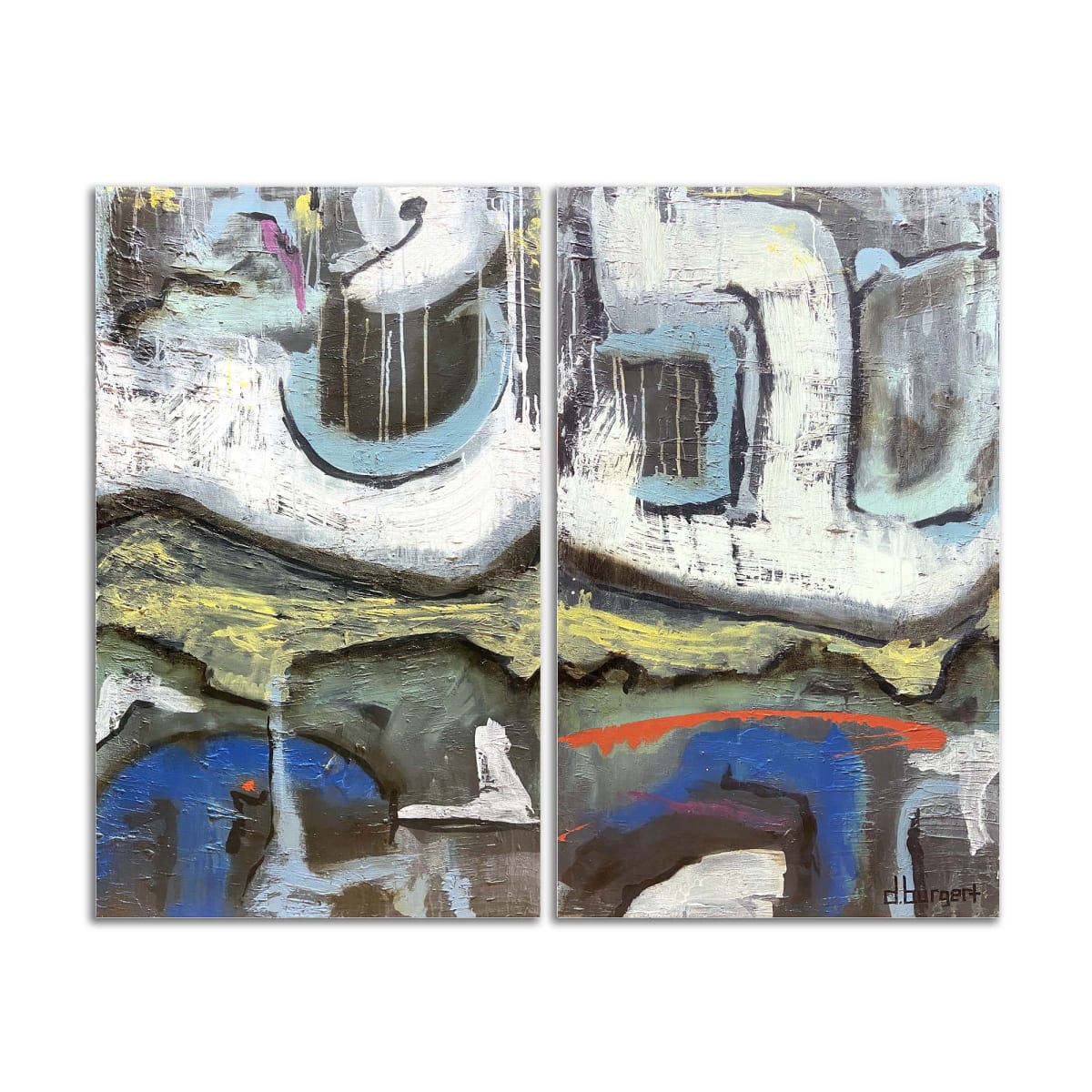 Over Tagged (diptych) by Dustin Burgert 