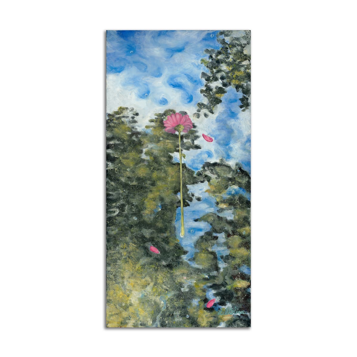 Pink Zinnia by Lil Olive 