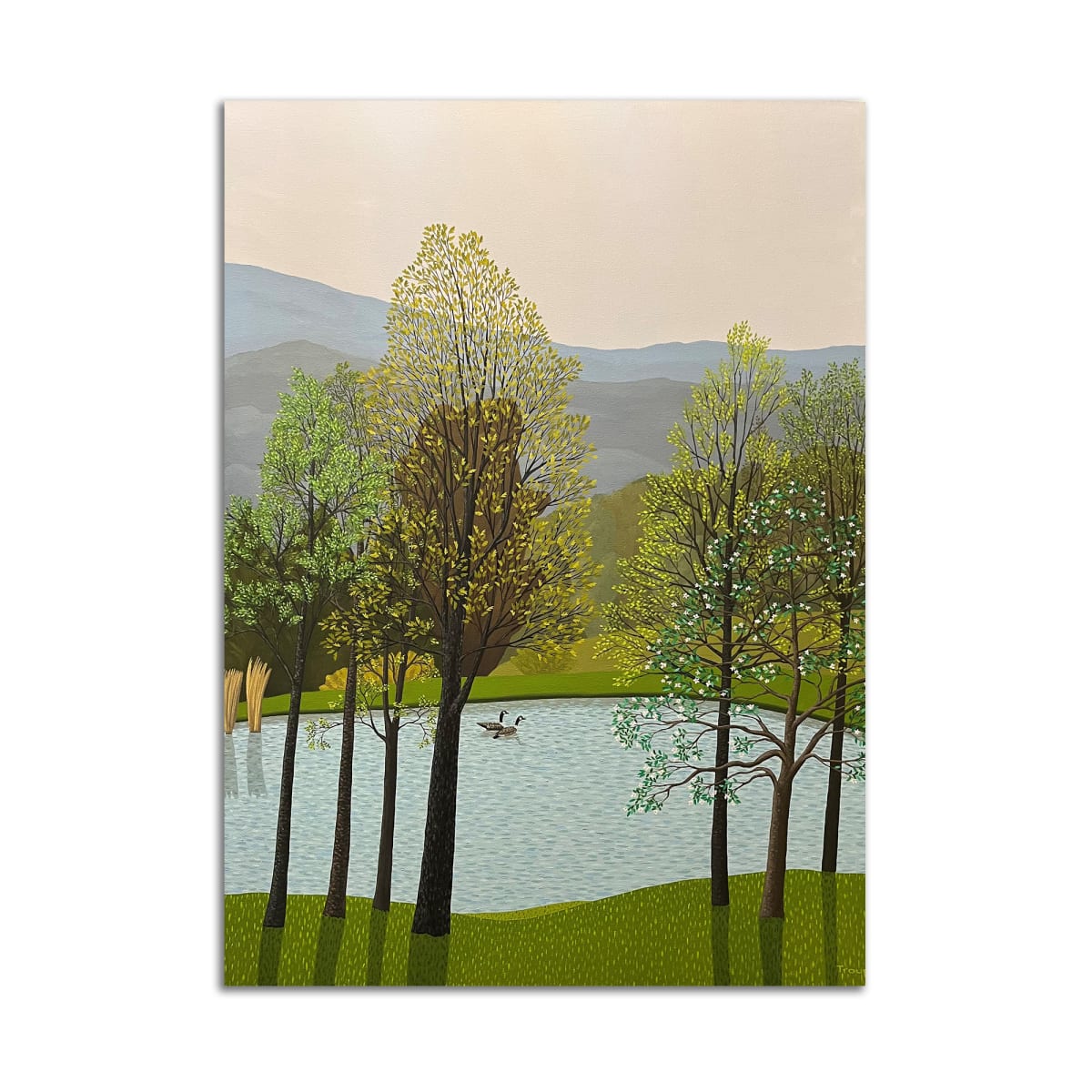 Pond with Geese by Jane Troup, Image 2.