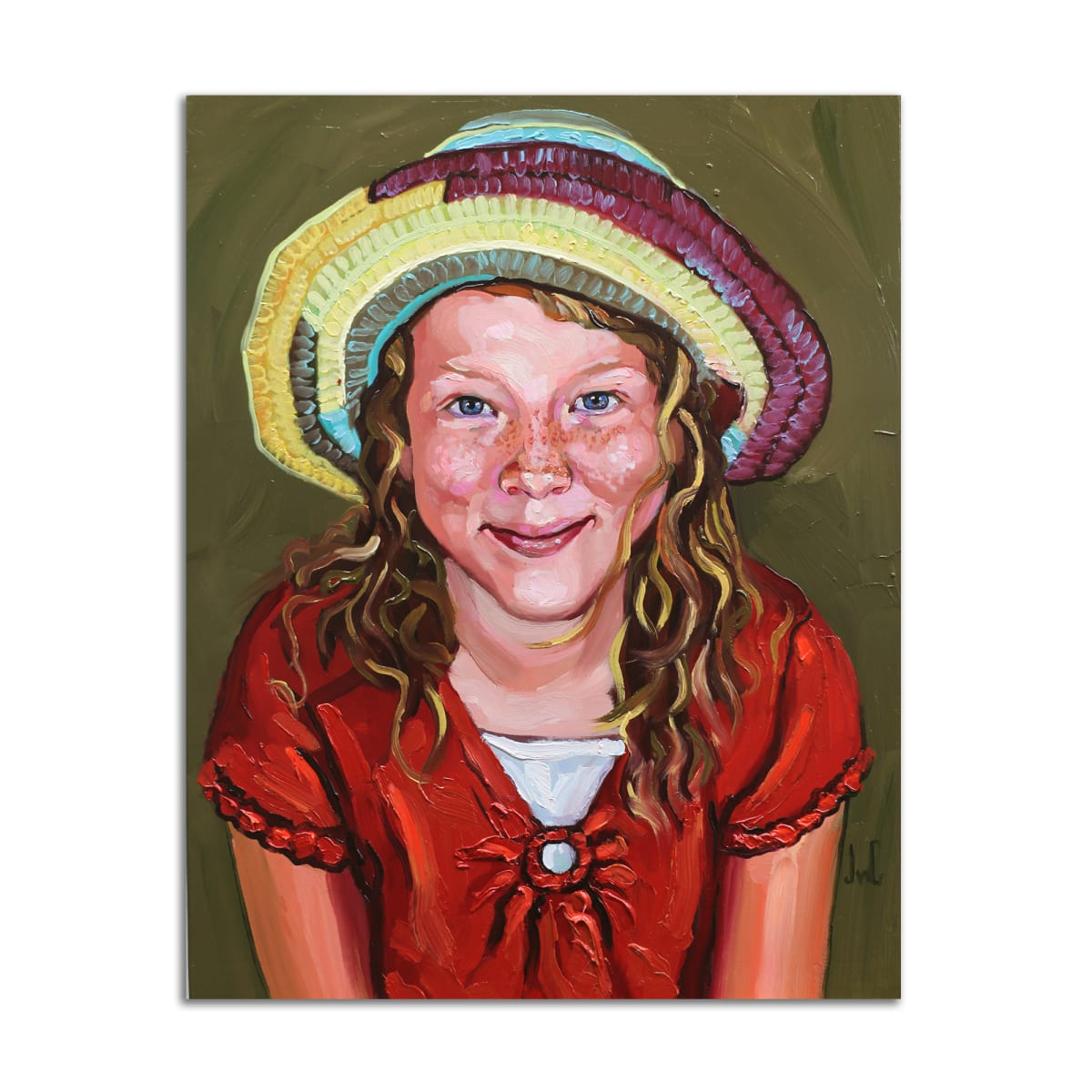 Straw Hat Girl by Jared Gillett 