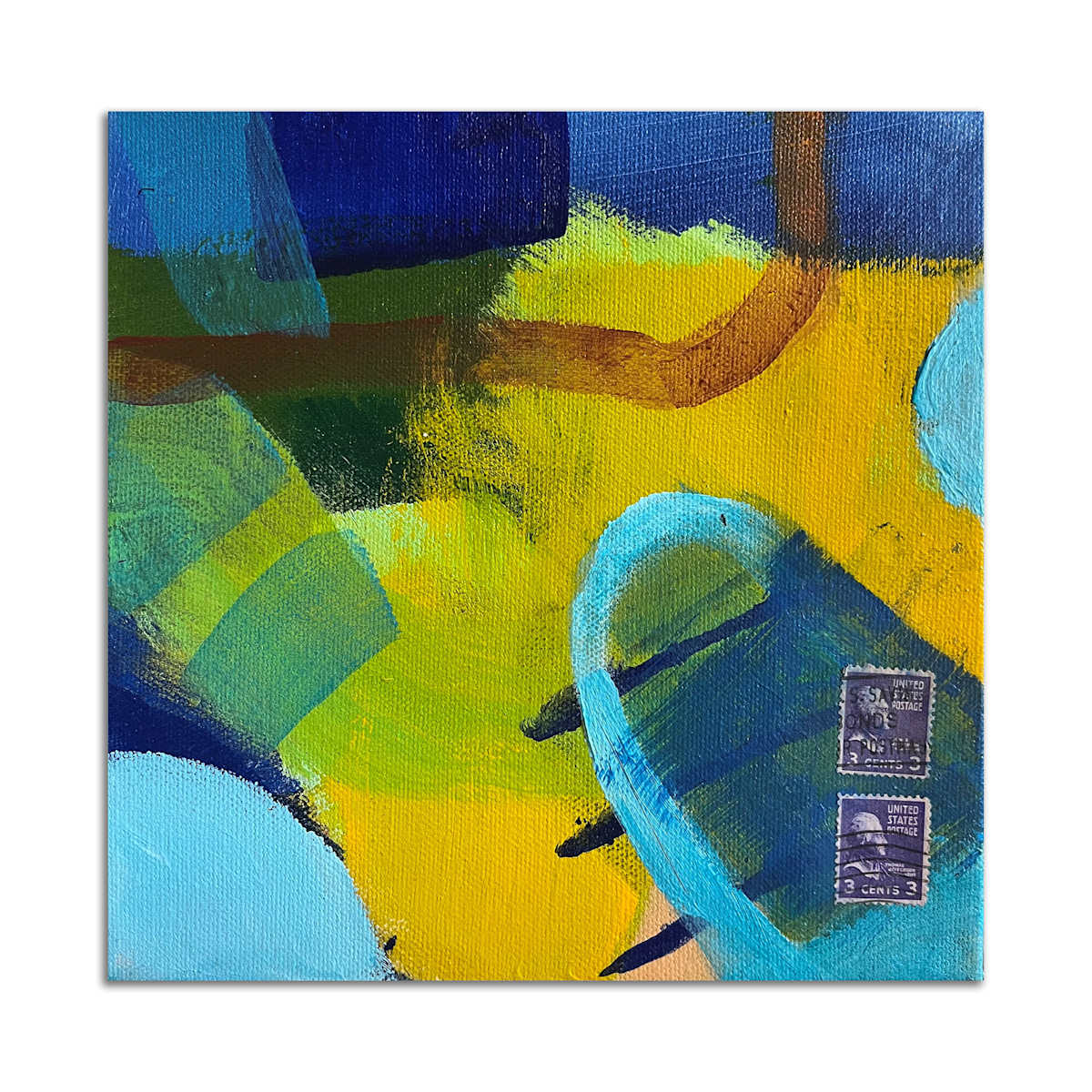 Three Stamp Abstract by Stephanie Cramer, Image 2.