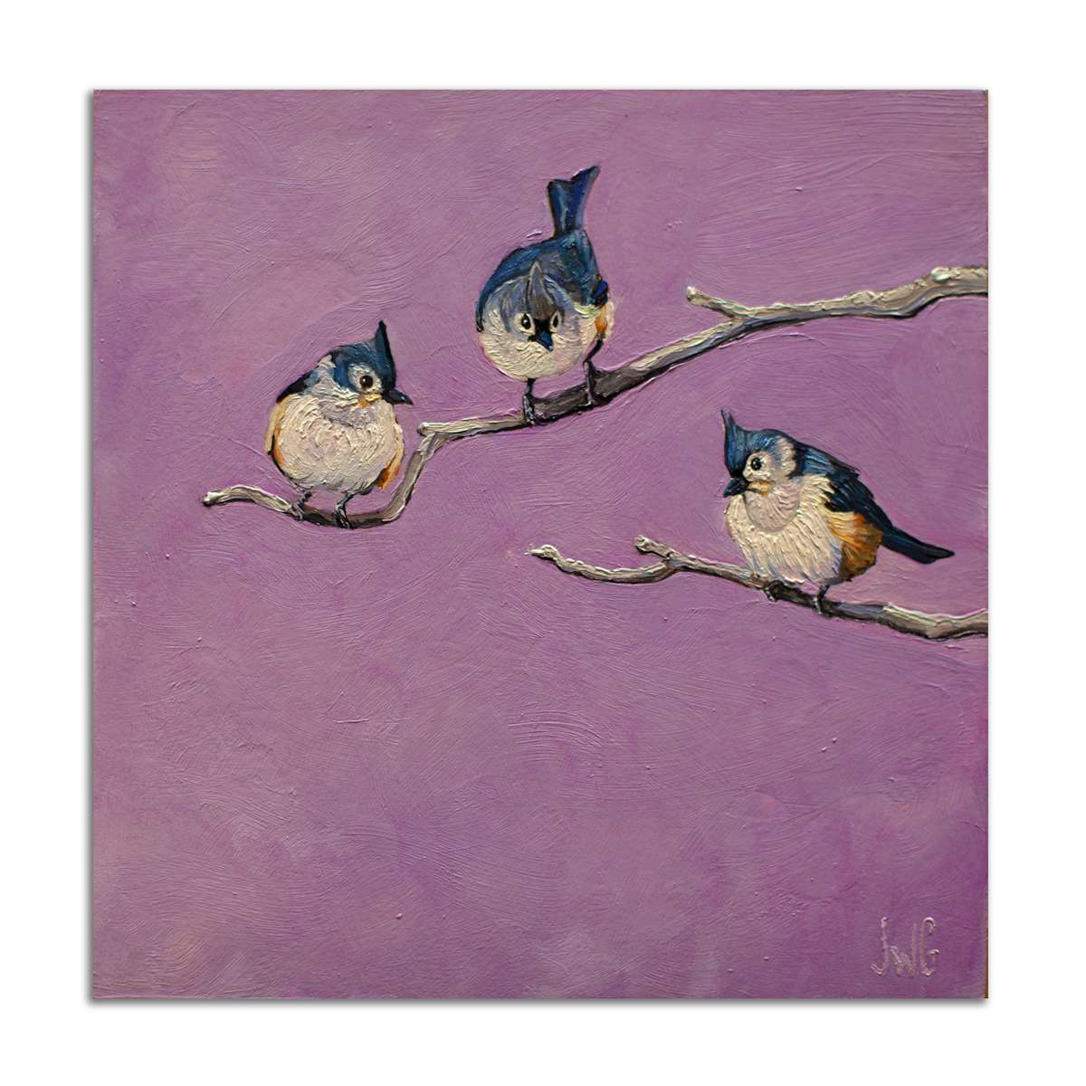 Titmice in Purple by Jared Gillett, Image 1.