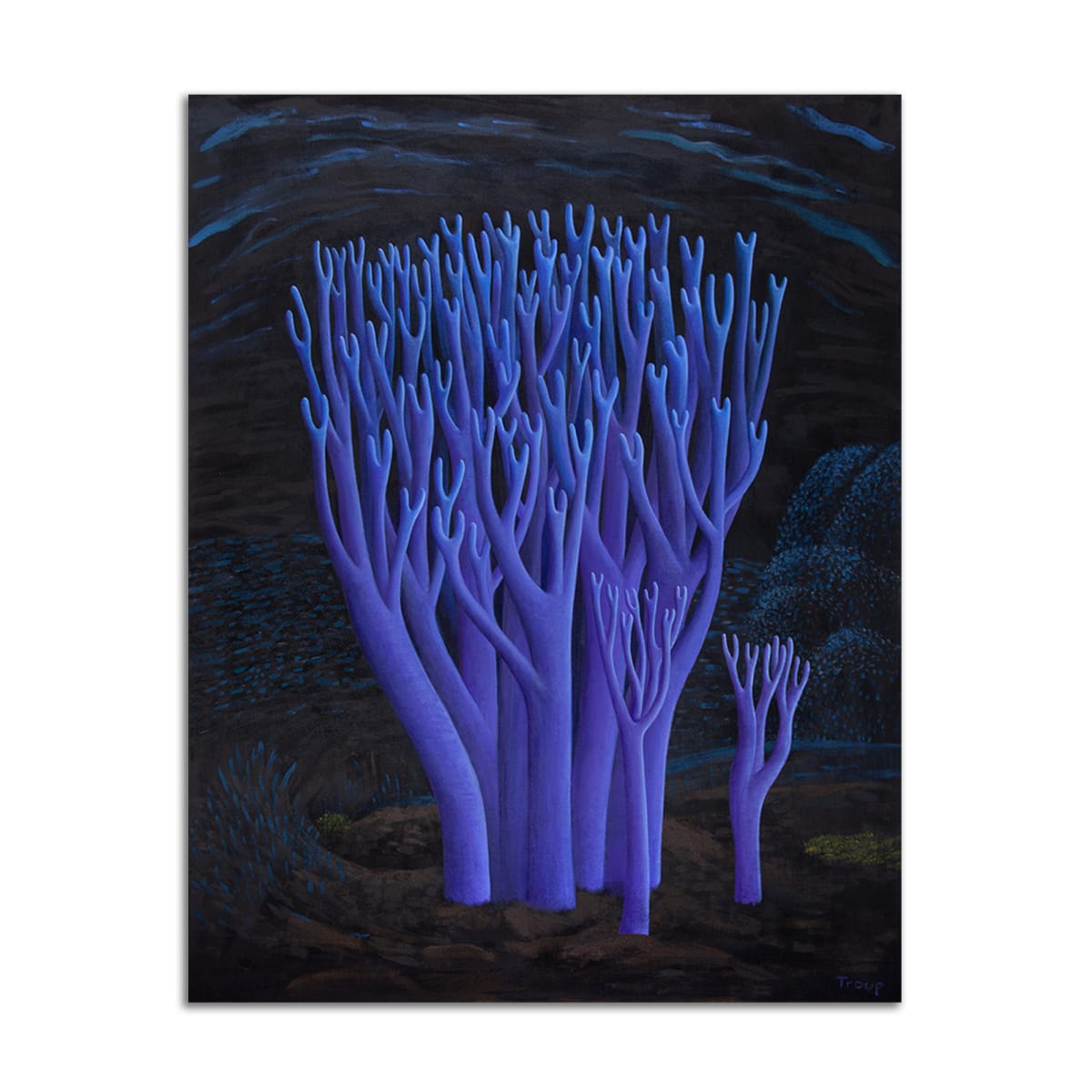 Violet Coral Mushrooms by Jane Troup 