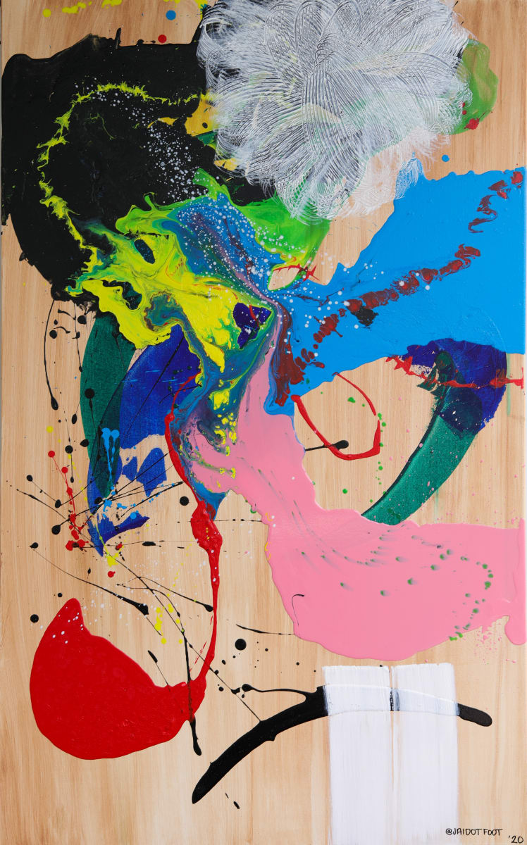 Uncharted Territories by Jai’ Lon Lightfoot  Image: By Jai’ Lon Lightfoot  Mixed media on canvas 