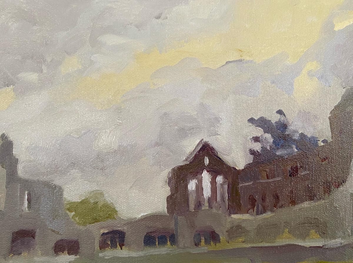 Ardfert Friary by Jean Lee Cauthen  Image: There is something spiritual about this site.  Beautiful ruins of a Friary.  If you close your eyes, you can imagine the monks walking in prayer in the cloisters.  Unframed.