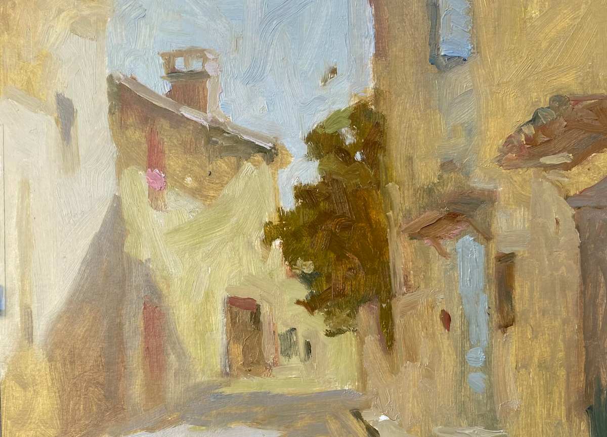 Provence Stroll by Jean Lee Cauthen  Image: framed