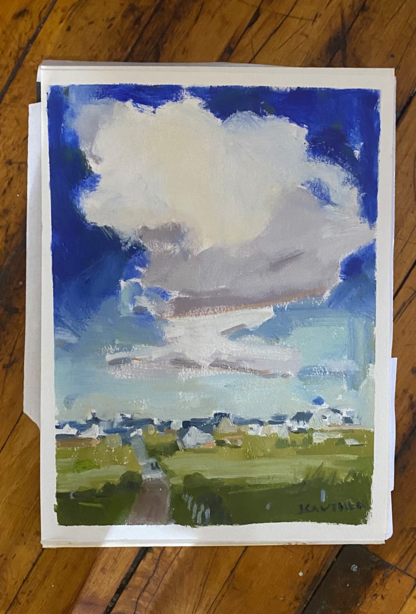 Aran Island  Image: This amazing island is a short  ferry ride from Galway.  I go every time I am in the area. Rolling hills, horses and amazing skies! on paper, so should be framed under glass.