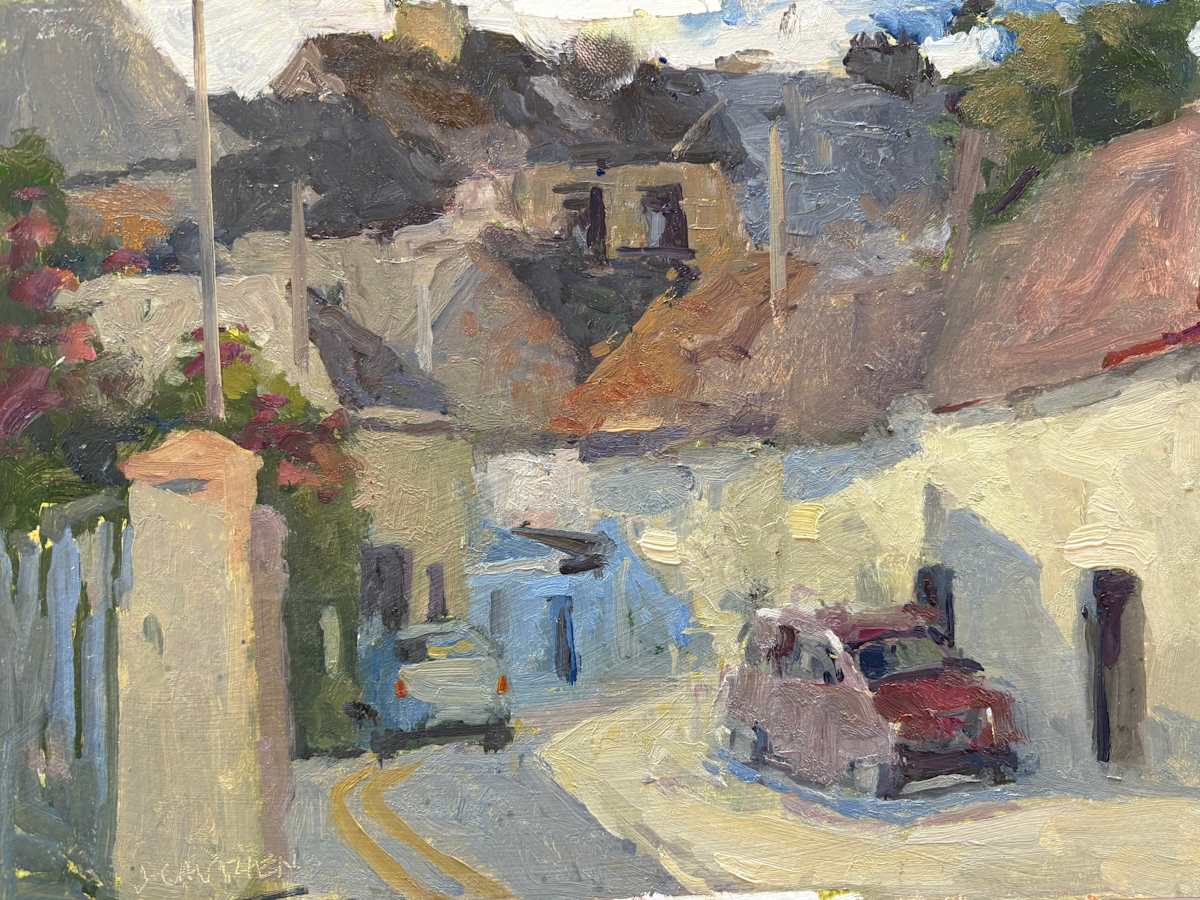 Behind the Pub, Listowel Ireland by Jean Lee Cauthen  Image: unframed, shipping US is included