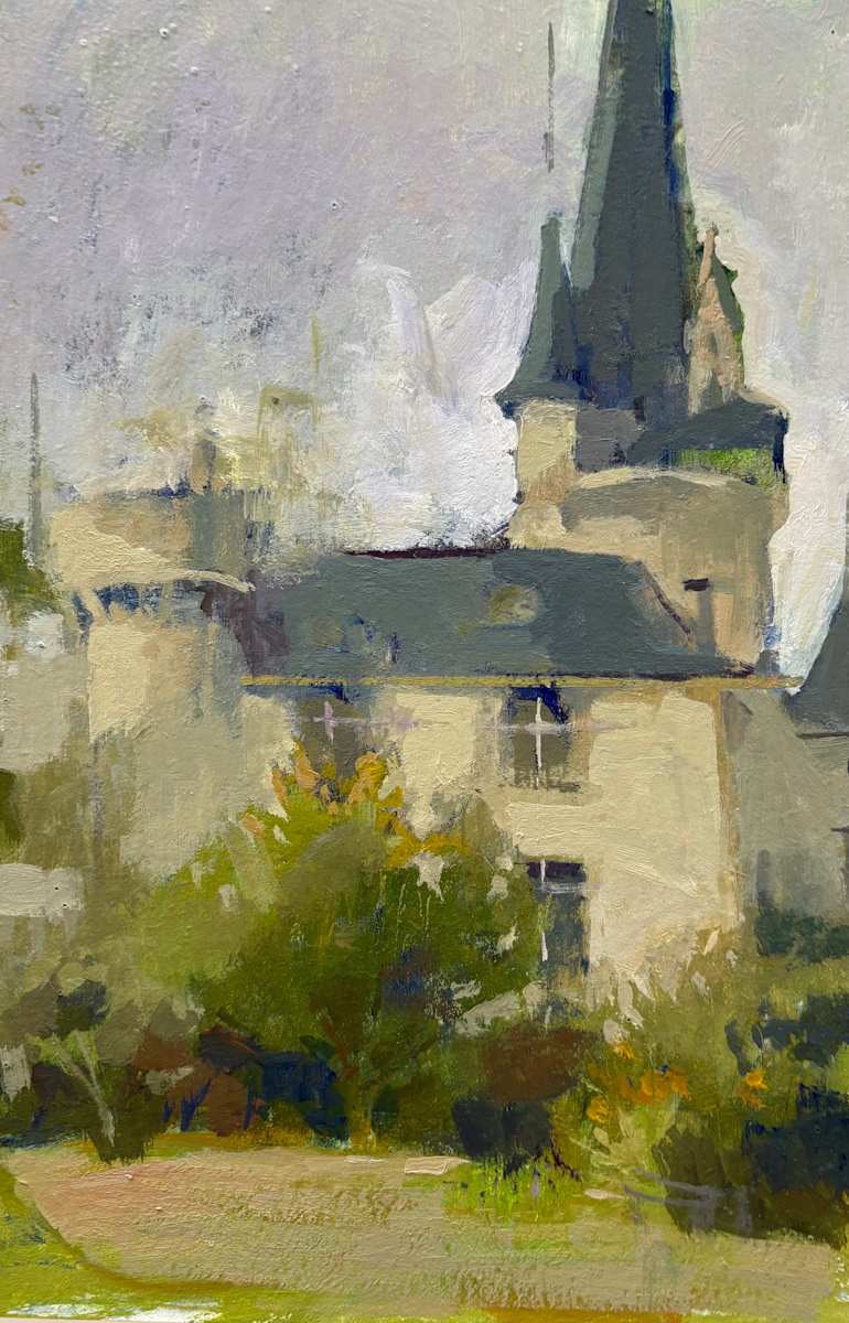 The Castle, Dordogne France by Jean Lee Cauthen  Image: unframed, shipping US is included