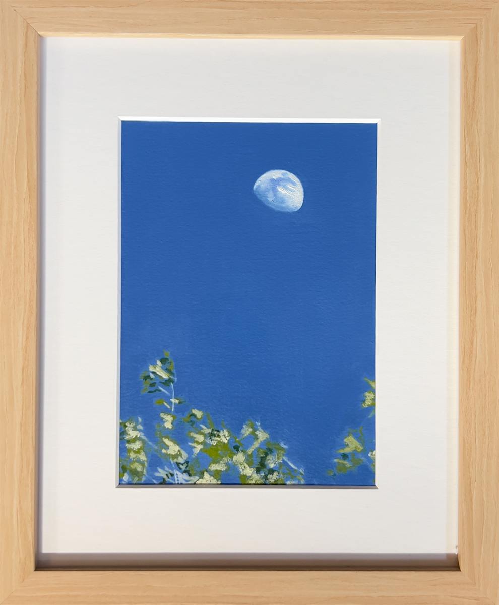 Backyard Moon with Tree - Summer Day by Janelle W Anderson, Image 1.
