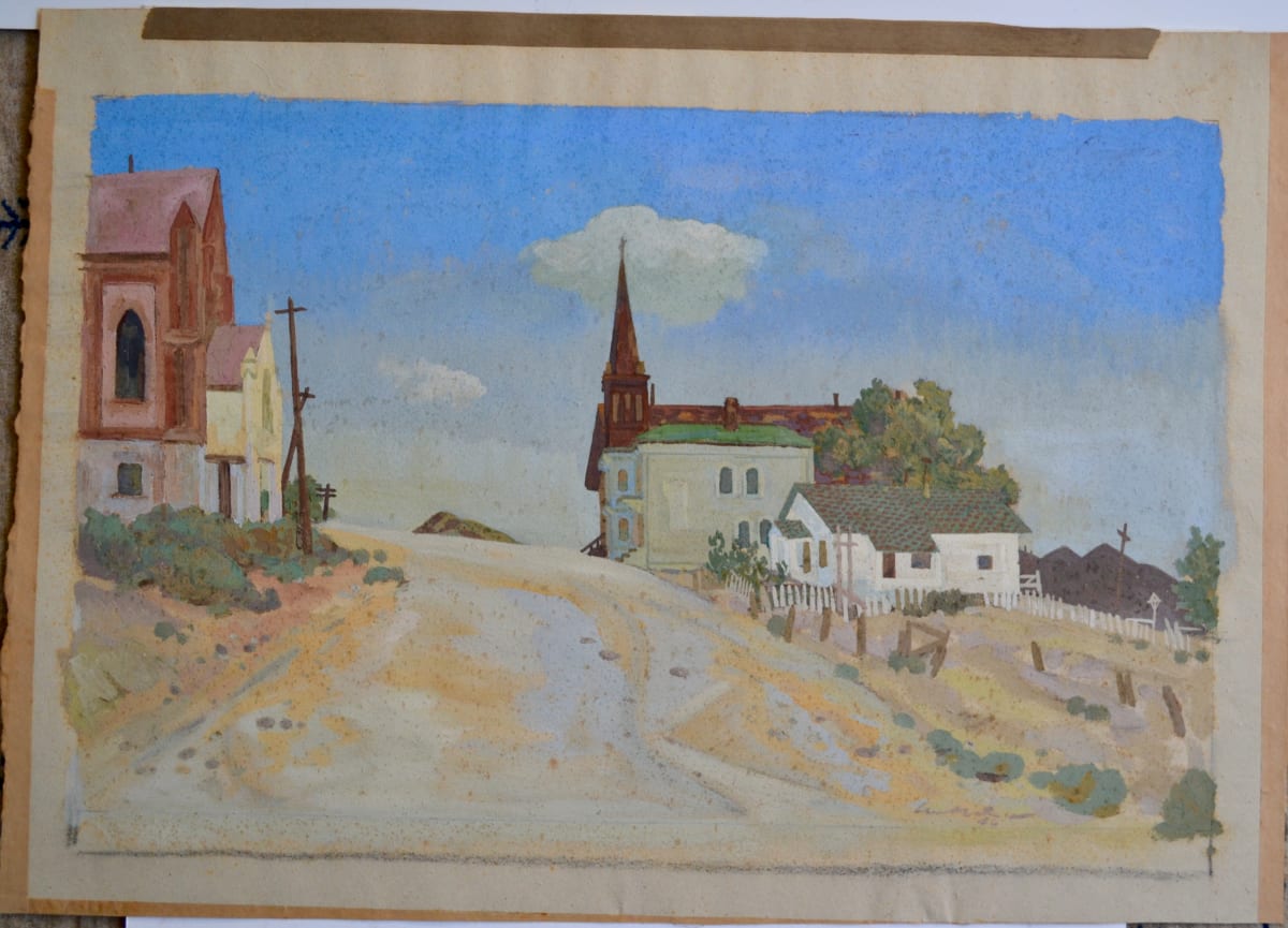 Untitled (A Quiet Street) by Armin Landeck, Image 1.
