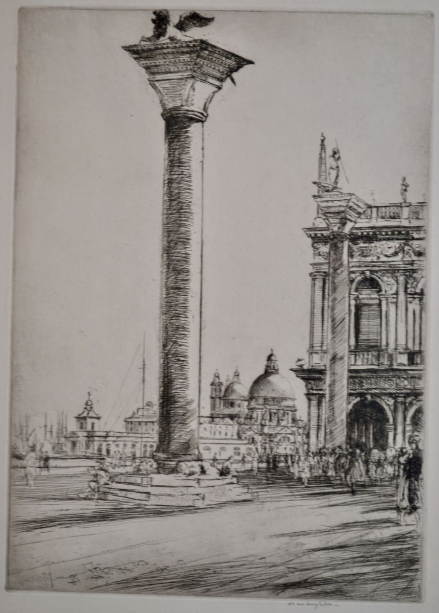 The Lion Column, Venice by Donald Shaw MacLaughlan 