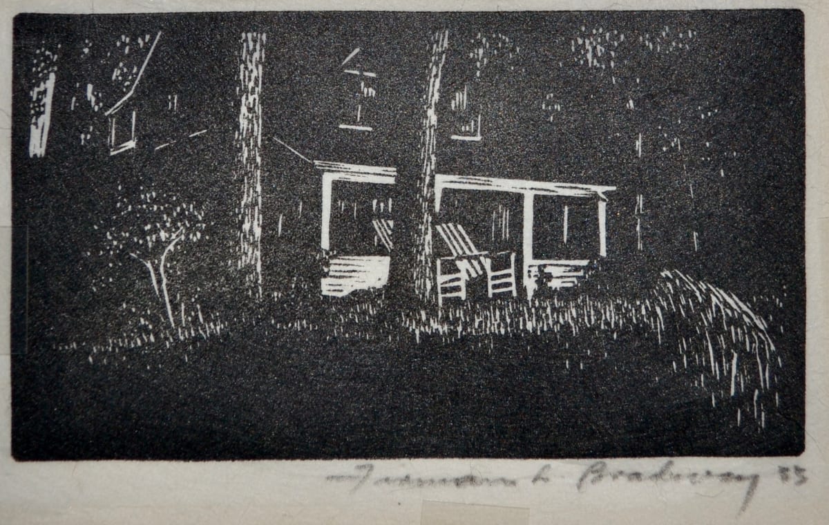 Untitled (Cabin in the Woods) by Unknown 