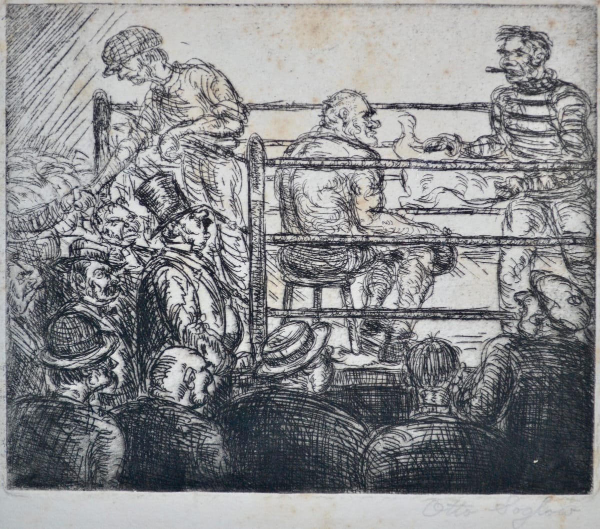 Untitled (Boxer Between Rounds) by Otto Soglow 