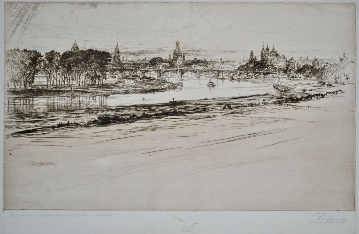 Unknown (European Town on a River) by Paul Geissler 