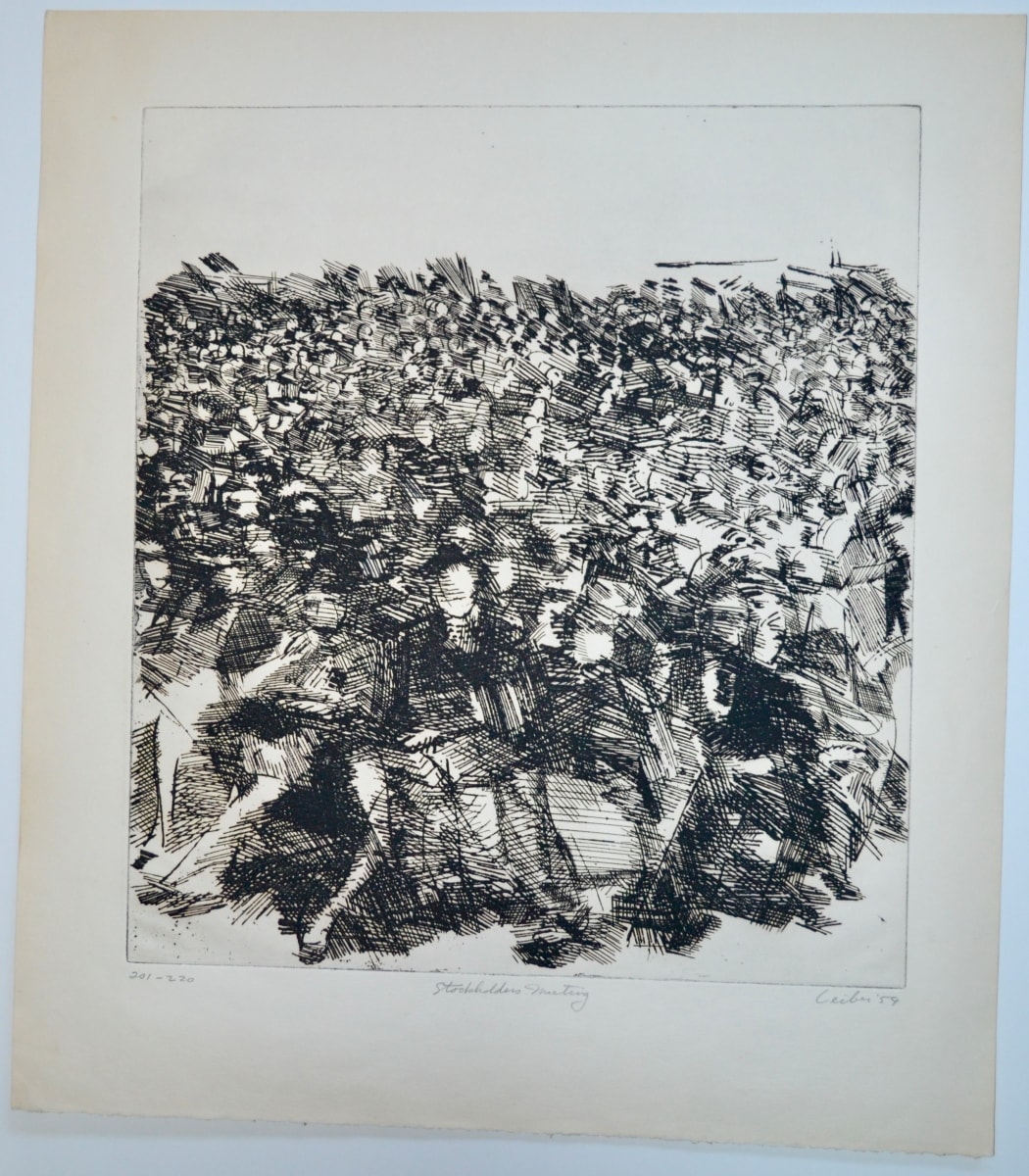 Stockholders Meeting by Gerson Leiber, Image 1.