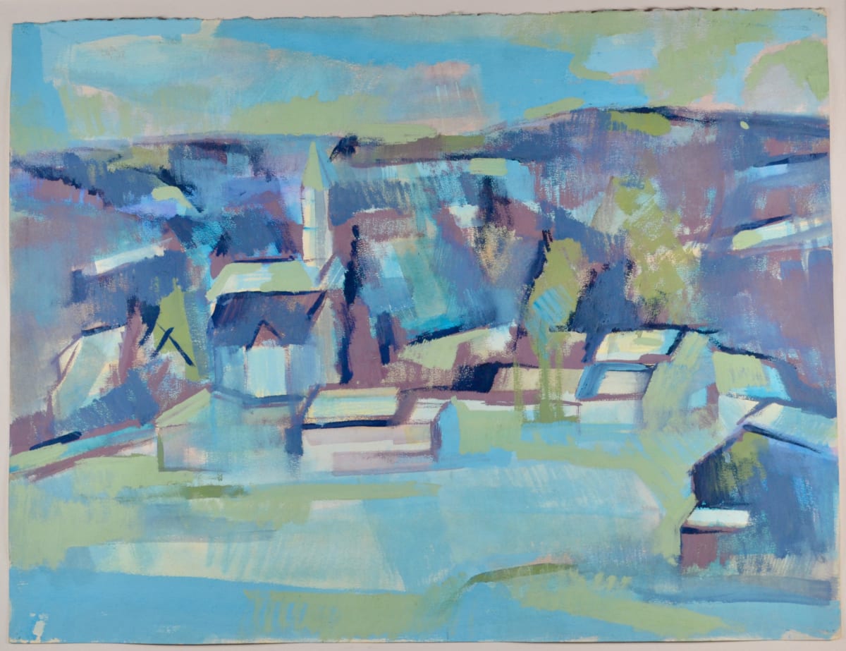 Town Commons at Twilight by Gaylord Flory 